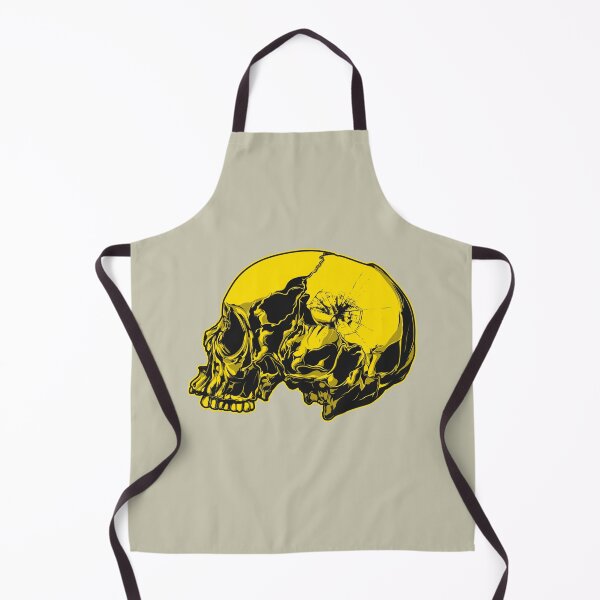 Item preview, Black And Yellow Smashed Skull designed and sold by Mustard Prophet.