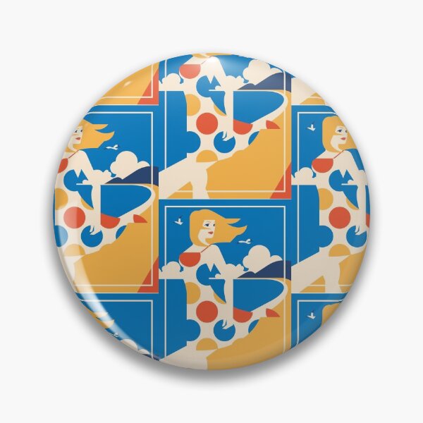 Item preview, Art Deco The Dreamer`s Lover On The Beach designed and sold by 108dragons.