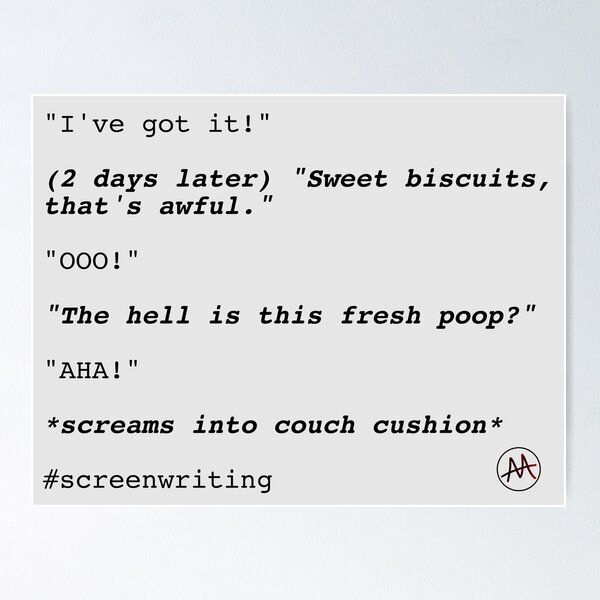 Item preview, #SCREENWRITING designed and sold by AskewViewArt.