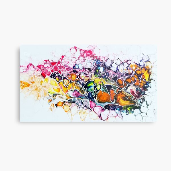Acrylic Pour Abstract Collection Metal Print