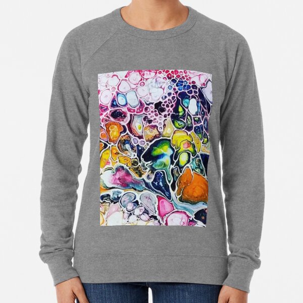 Acrylic Pour Abstract Collection Lightweight Sweatshirt