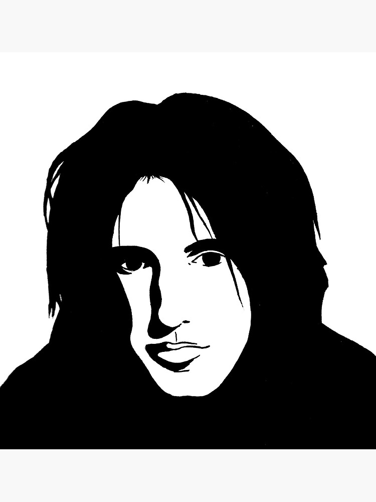 "Trent Reznor B&W Portrait " Sticker for Sale by trenchcoatflaps