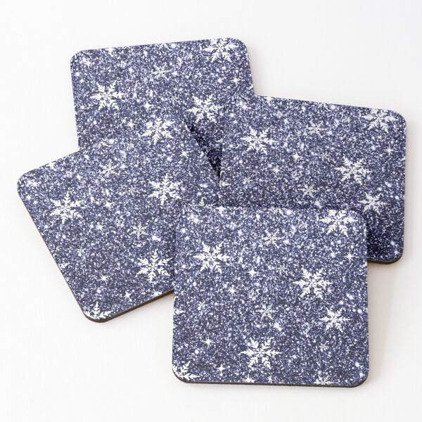 Item preview, shiny Glitter Christmas Pattern Snowflakes designed and sold by teeseeds.