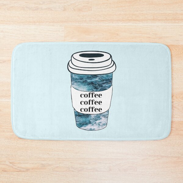 Item preview, coffee coffee coffee blue ocean Waves designed and sold by NelBo.