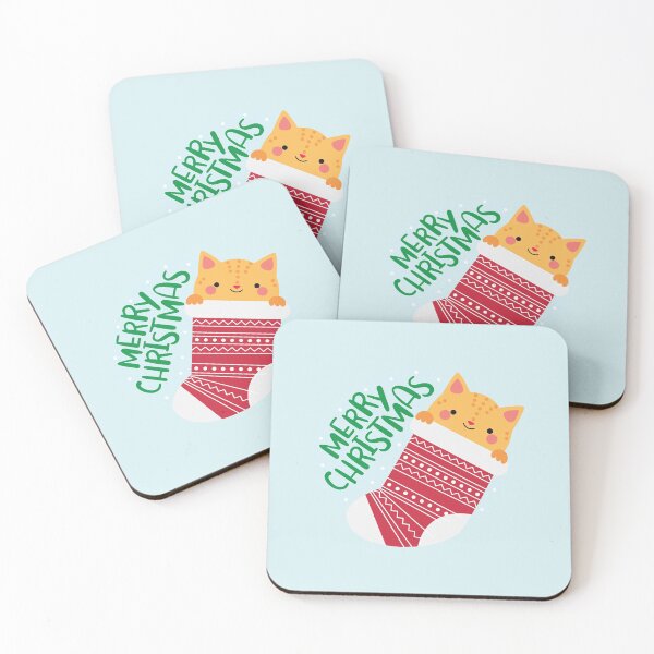 Item preview, Tabby Cat in Christmas Stocking designed and sold by HeraAndKosmos.