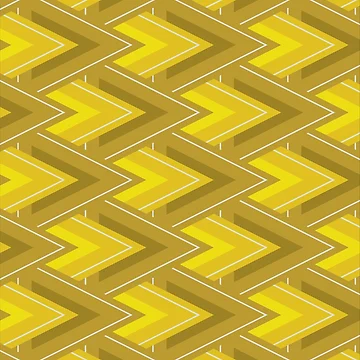 Artwork thumbnail, Moving Forward Geometric Pattern – Yellow by RoguePatterns