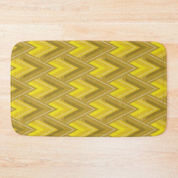 Item preview, Moving Forward Geometric Pattern – Yellow designed and sold by RoguePatterns.