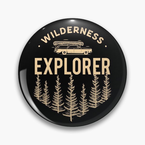 Item preview, Wilderness Explorer Vintage Camping Outdoors Hiking Wild Nature Gift designed and sold by Style4You24.
