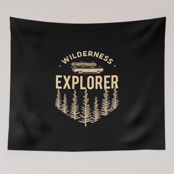 Item preview, Wilderness Explorer Vintage Camping Outdoors Hiking Wild Nature Gift designed and sold by Style4You24.