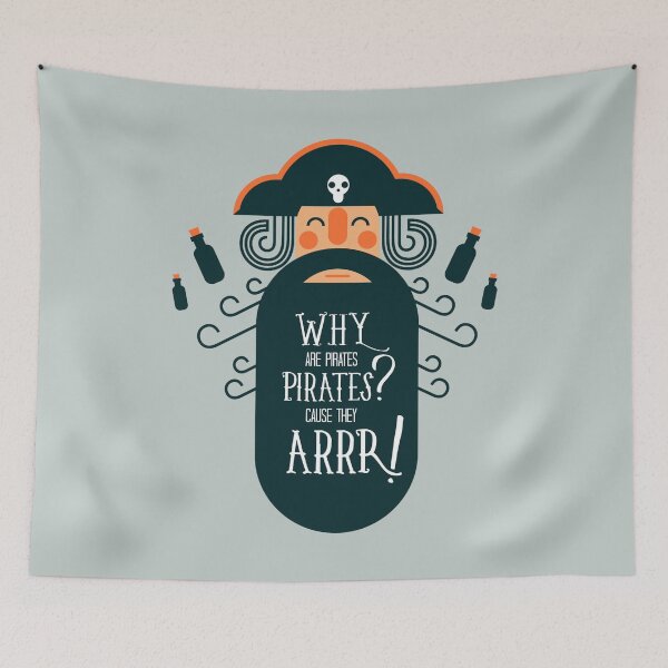 Item preview, Why are pirates pitrates? Cause they arrr - Awesome funny pirate lover Gift designed and sold by Teenation9.