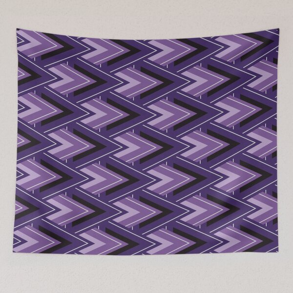 Item preview, Moving Forward Geometric Pattern – Purple designed and sold by RoguePatterns.