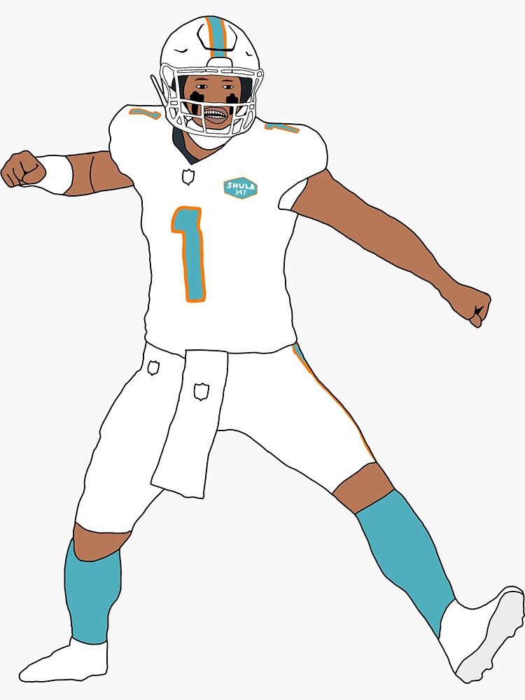 Miami Dolphins: Tua Tagovailoa - NFL Removable Wall Adhesive Wall Decal Large