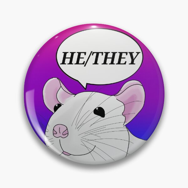 Item preview, He/They Pronoun Rat (Bisexual Flag) designed and sold by secondhandheals.