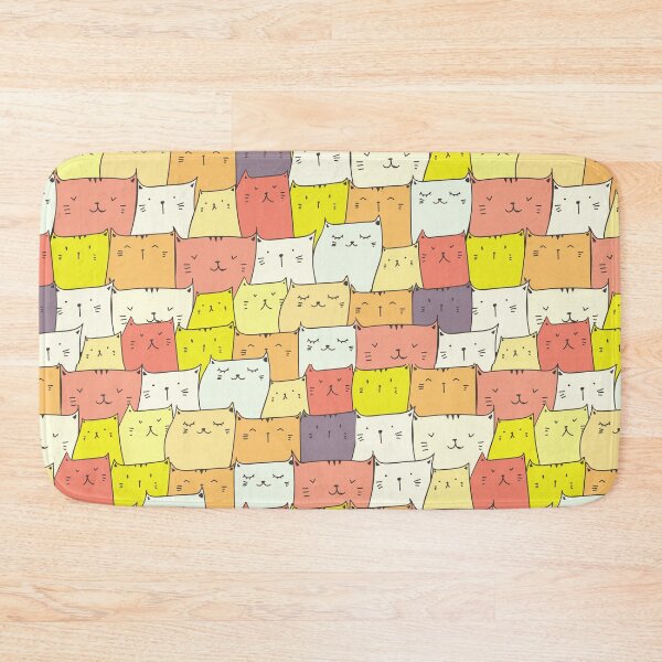 Item preview, Cute Cats Colorful Pattern designed and sold by SAVWIS.