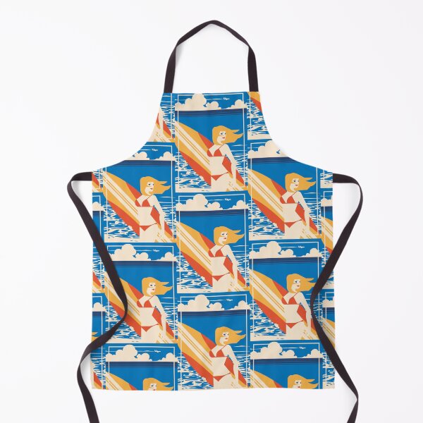 Item preview, Art Deco The Dreamer`s Lover On The Beach Surf Board designed and sold by 108dragons.