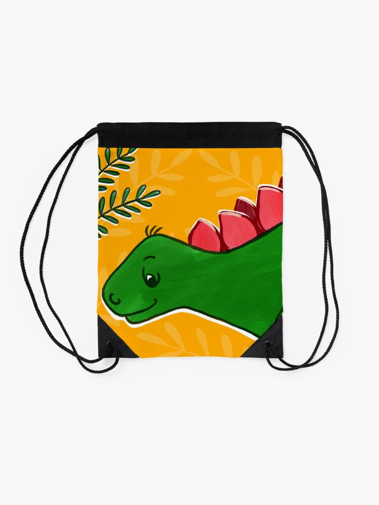 Alternative Ansicht von Kleiner Stegosaurus Turnbeutel