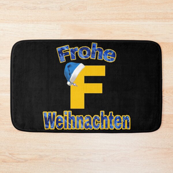 Item preview, merry christmas in German. frohe weihnachten. F. santa hat designed and sold by doctors-apparel.