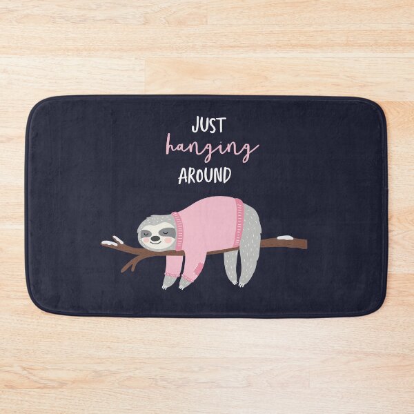 Item preview, pink cute sloth hanging around designed and sold by Stacycooke.