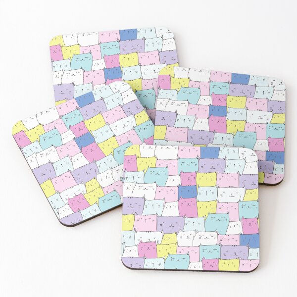 Item preview, Cute Cats Colorful Pattern designed and sold by SAVWIS.