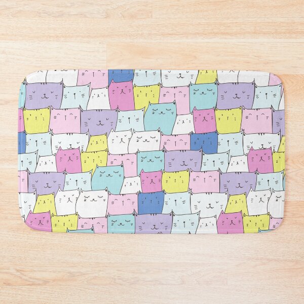 Item preview, Cute Cats Colorful Pattern designed and sold by SAVWIS.