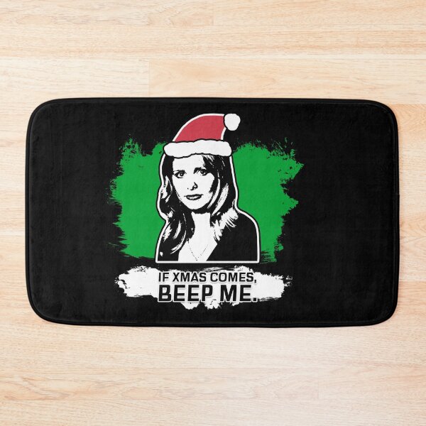 Item preview, "If Xmas Comes - Beep Me" Buffy Christmas Card Design designed and sold by Vixetches.