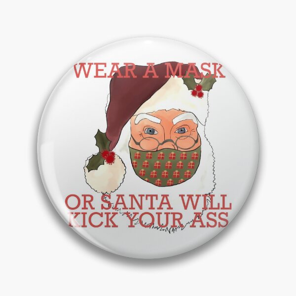 Item preview, Wear a mask Santa designed and sold by Art by McKayla.