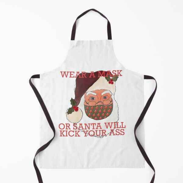 Item preview, Wear a mask Santa designed and sold by Art by McKayla.
