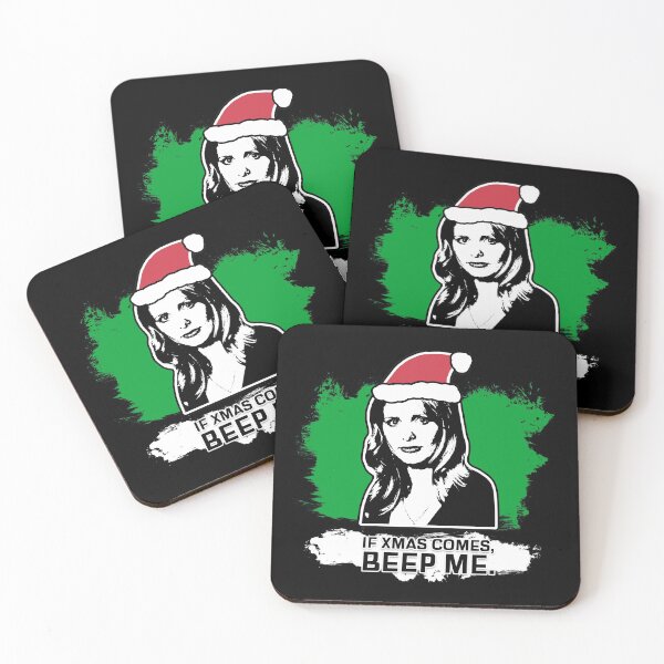Item preview, "If Xmas Comes - Beep Me" Buffy Christmas Card Design designed and sold by Vixetches.