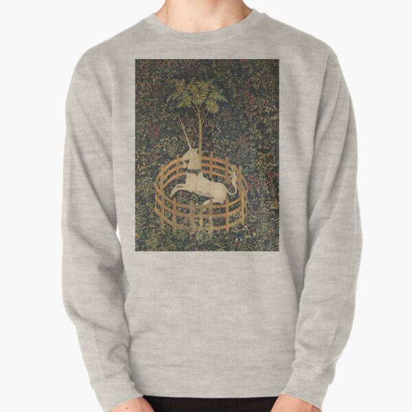 The Unicorn Tapestry (The Unicorn is in Captivity and No Longer Dead) Pullover Sweatshirt