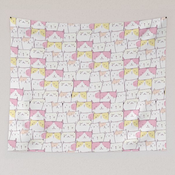 Item preview, Cute Cats Colorful Pattern designed and sold by SAVWIS.