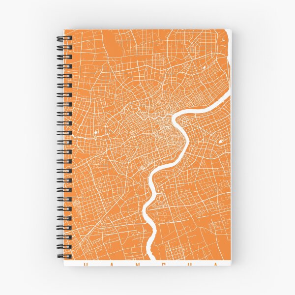 Item preview, Shanghai map orange designed and sold by mapsart.