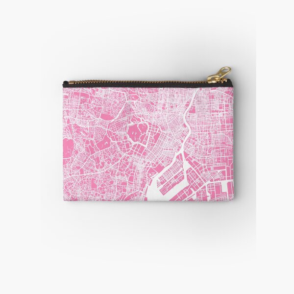 Item preview, Tokyo map pink designed and sold by mapsart.