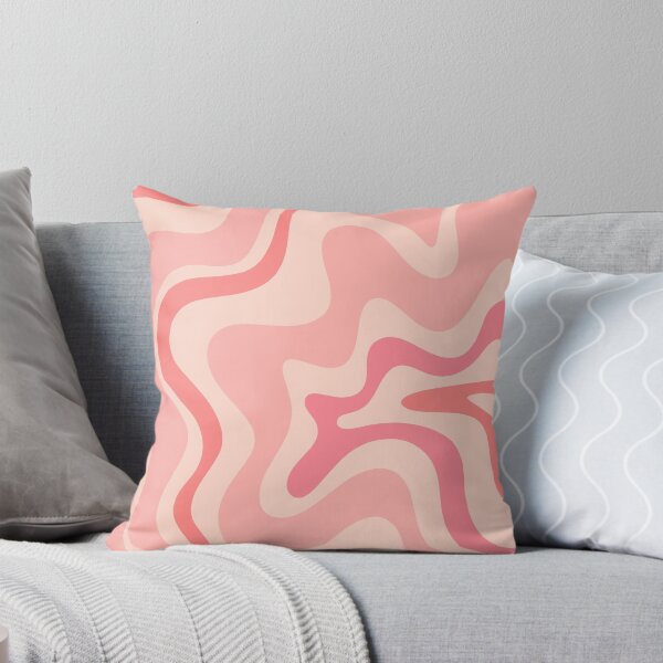 Item preview, Liquid Swirl Retro Contemporary Abstract in Soft Blush Pink designed and sold by kierkegaard.