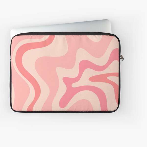 Designer laptop sleeve Pink Dalmatian Abstract Print by The 13