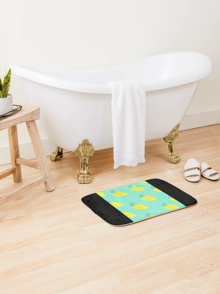 Thumbnail 2 of 6, Bath Mat, Lemon Pattern designed and sold by Polycare.
