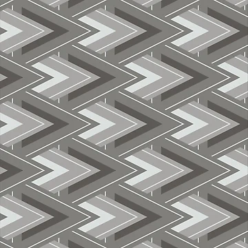 Artwork thumbnail, Moving Forward Geometric Pattern – Gray by RoguePatterns