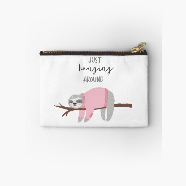 Item preview, just hanging around fun cute pink sloth designed and sold by Stacycooke.