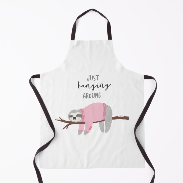 Item preview, just hanging around fun cute pink sloth designed and sold by Stacycooke.