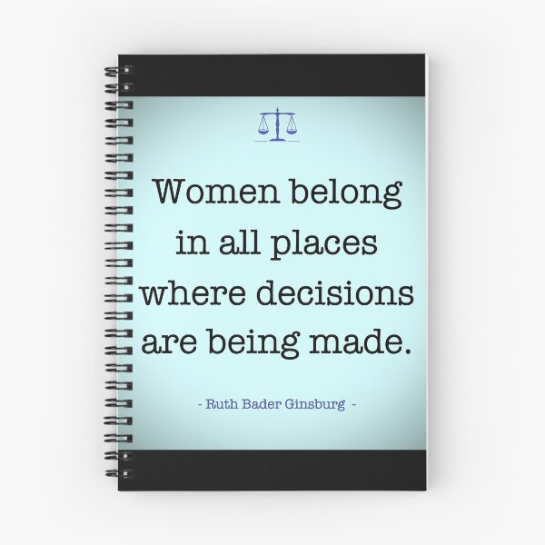 Item preview, Las mujeres pertenecen a todos los lugares donde se toman las decisiones: RBG. designed and sold by BackgroundND.