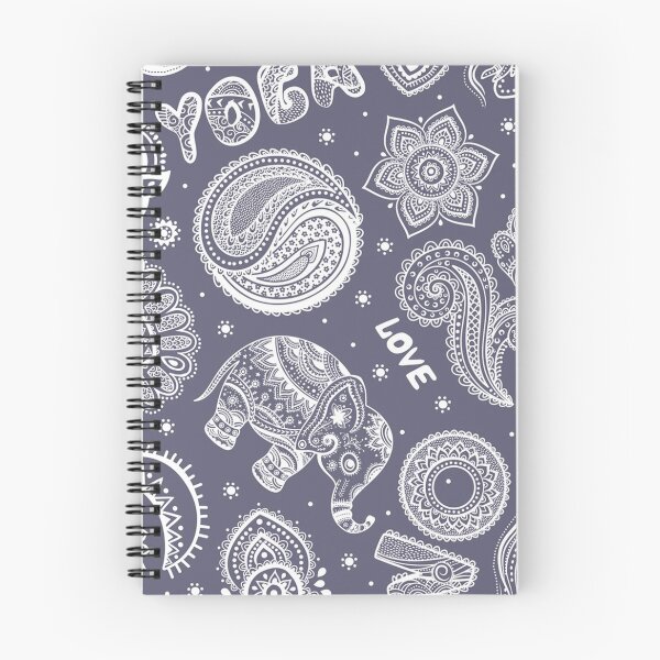 Item preview, Yoga symbols line art pattern beyond gangster yoga life doodle art blueish grey and white designed and sold by baligaia.