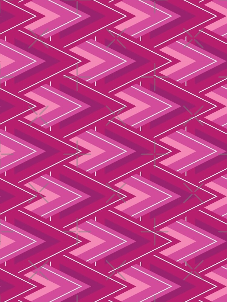 Thumbnail 4 of 4, iPhone Case, Moving Forward Geometric Pattern – Fuchsia designed and sold by RoguePatterns.