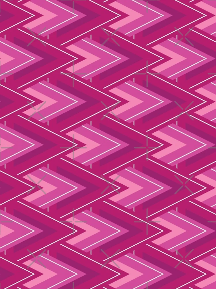 Thumbnail 4 of 4, iPhone Case, Moving Forward Geometric Pattern – Fuchsia designed and sold by RoguePatterns.