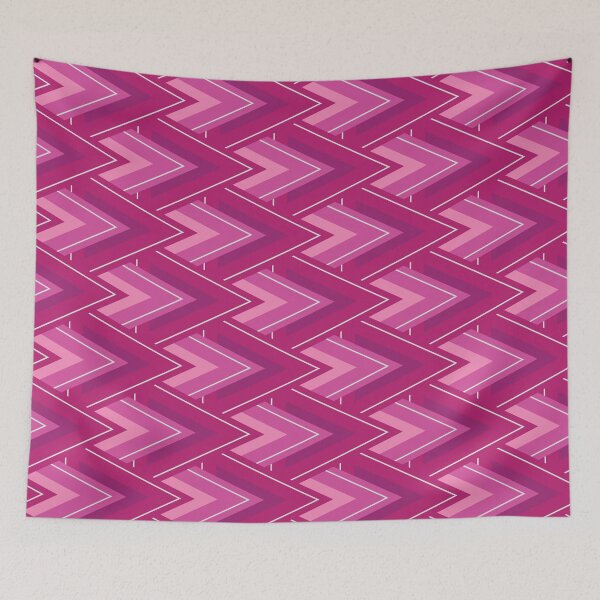 Item preview, Moving Forward Geometric Pattern – Fuchsia designed and sold by RoguePatterns.