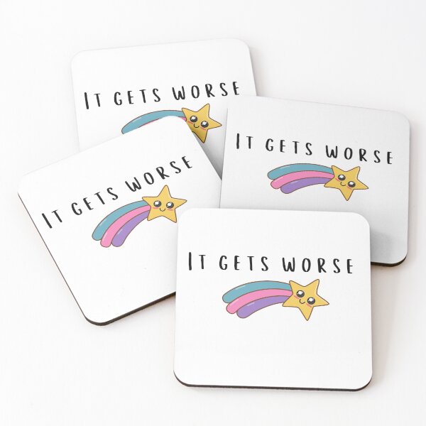 Item preview, It gets worse - Black tx. designed and sold by Alexia Braga.