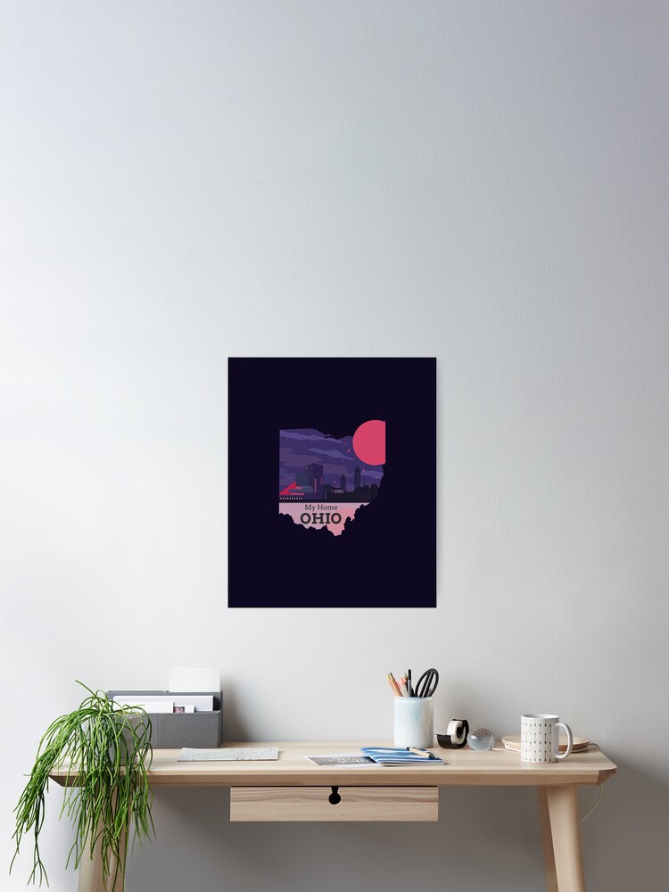 Thumbnail 2 of 3, Poster, Ohio - My Home designed and sold by WMerch45.