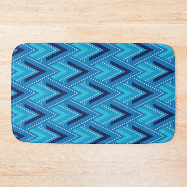 Item preview, Moving Forward Geometric Pattern – Blue designed and sold by RoguePatterns.