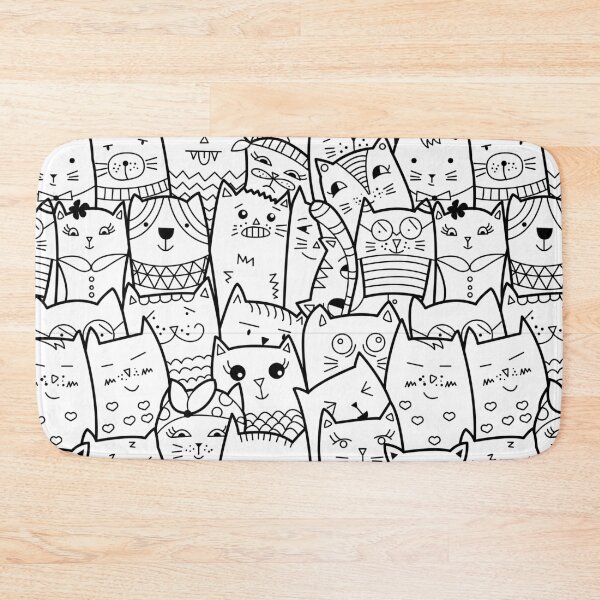 Item preview, Aesthetic Cute Cats Pattern designed and sold by SAVWIS.