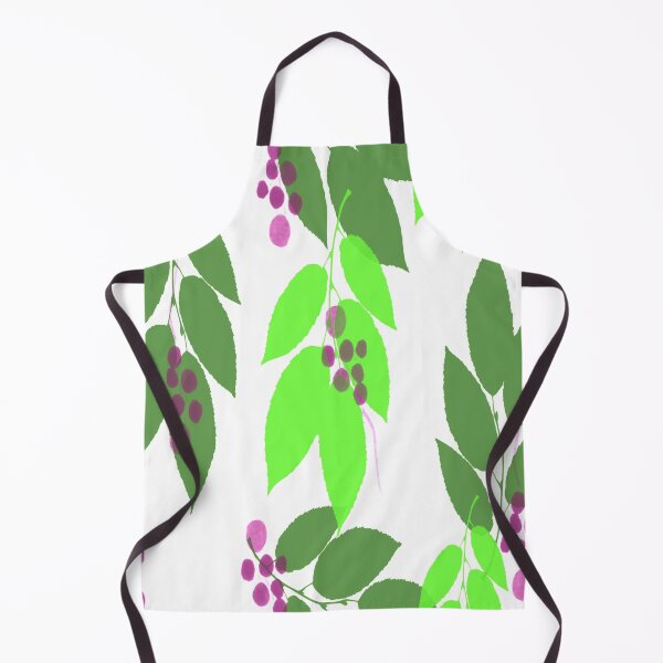 Item preview, Purple Berries and Green Leaves on White designed and sold by AlteredAtelier.