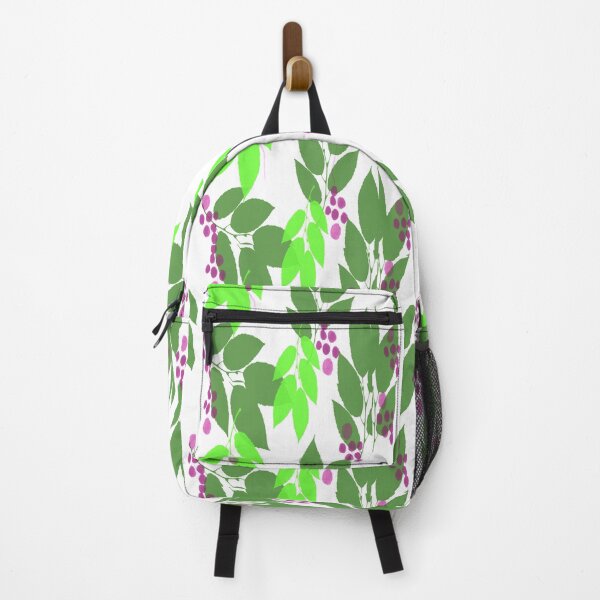 Item preview, Purple Berries and Green Leaves on White designed and sold by AlteredAtelier.