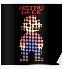 Retro Geek - Mario Poster